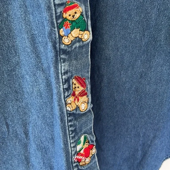 Way to Go - xl, vintage embroidered teddy bear shirt - Picture 6 of 8